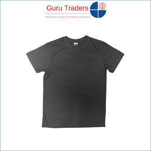 Fabricado EN LA India, las camisetas de ajuste regular de peso de tela GSM 100% de algodón con cuello redondo 180 más vendidas para ropa informal de hombre - Product Image 2