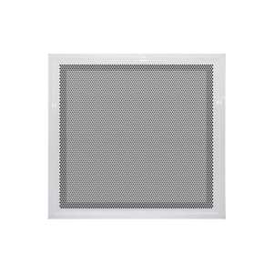 Diffuseur en métal blanc peint Tecnosystemi avec écran perforé et plénum de connexion arrière circulaire - Product Image 1