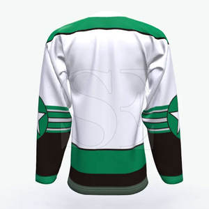 2025 Custom Green and White Ice Hockey Jersey for Men & Youth Authentic <b>Stitched</b> Name & Numbers Design Your Own Hockey Wear - Product Image 5