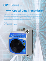 Série HINSON OPT, distance de transmission de 80 mètres, ±0,5 °   Angle de réception ±1.5 °   Bande passante de communication de 100 Mbit/s pour entrepôts
