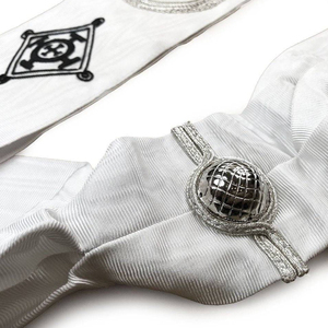 Ceinture de taille OEM dorée et marron Ceinture d'épaule Constantine Croix rouge Vente en gros Ceinture de croix rouge cramoisie et dorée avec raccords en laiton - Product Image 2