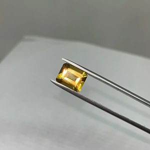 พลอยซิทรินธรรมชาติ ทรงแปดเหลี่ยม ขนาด 12x10 มม. คุณภาพดีที่สุด สำหรับทำเครื่องประดับ - Product Image 2