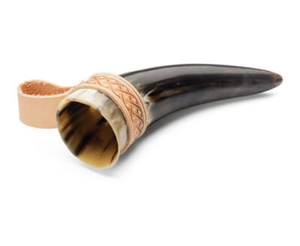 Cuerno vikingo natural 100% de buena calidad Cuerno para beber artesanías naturales con soporte de cuero Cuerno para beber elegante y duradero - Product Image 2