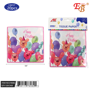 Set di tovaglioli di buon compleanno 20 pezzi a tema nautico 120 pz/CS forniture per feste - Product Image 1