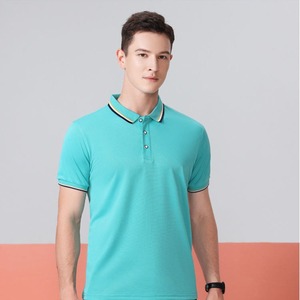 Nuevo diseño de secado rápido, colores lisos, personalizado, OEM, Impresión de logotipo, ropa de equipo, uniforme, manga corta, cremallera, deporte, Golf, polos para hombre - Product Image 1