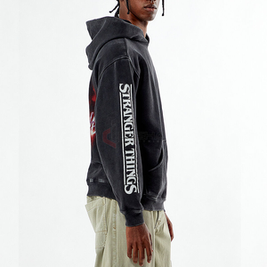 Sudadera con capucha de algodón 100% de alta calidad para hombre, ropa de calle, conjunto de chándal, fabricante de sudadera de peso pesado con estampado Puff - Product Image 4