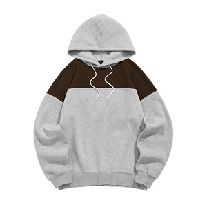 Sudaderas de algodón 100% pesado para hombre, sudaderas con capucha de gran tamaño de 480gsm, logotipo bordado básico, patrón de estampado de lana mezclada de algodón - Product Image 1
