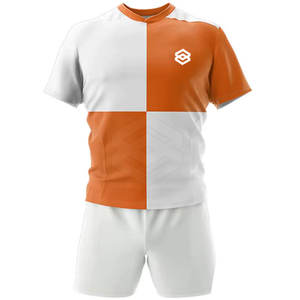 Conjunto de Uniforme de Rugby Cómodo para Entrenamiento, Camiseta y Pantalones Cortos, Último Modelo 2025, Personalizado, Transpirable, de Secado Rápido, 100% Poliéster - Product Image 2