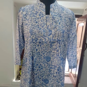 ชุดเดรสพิมพ์ลายบล็อคสไตล์อินเดีย, ชุดเดรสผ้าฝ้าย, ชุดเดรสสั้น, ชุดเดรสฤดูร้อน, ชุดปาร์ตี้, เดรสแฮนด์เมด, ชุดของขวัญวาเลนไทน์ลดราคา - Product Image 1