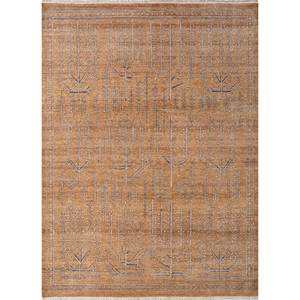 Alfombra de Lana Anudada a Mano Someplace in Time, Diseño Geométrico Rojo y Naranja, Estilo Afgano para el Hogar EA-7103 - Product Image 1