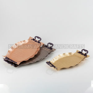 Placa de cargador de chapa de aluminio Acabado de espejo moderno Restaurante Plata Fábrica Proveedor Exportador Fabricante mayorista - Product Image 5