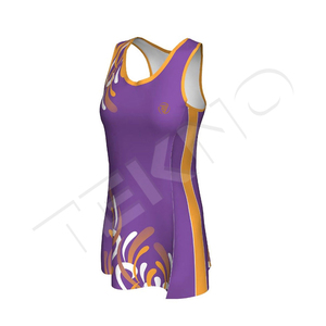 OEM/ODM Breathable Lightweight <b>Netball</b> Uniform Dress Set UK/AU Size - Product Image 1