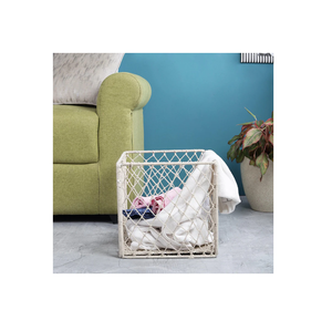 Cesta de fruta colgante de almacenamiento de macramé de diseñador, cestas decorativas creativas para decoración de sala de estar, accesorios para el hogar - Product Image 2