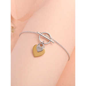 Women's Fine Jewelry Toggle <b>Heart</b> Charm <b>Bracelet</b> - Product Image 2