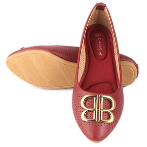 รองเท้าส้นสูงแฟนซีสำหรับผู้หญิง (7061-H42) - สีน้ำตาลแดง - Product Image 2