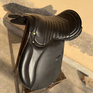 Premium Black Leather English Horse Saddle with Deep Padded Seat | Equestrian Riding Saddle - Product Image 5