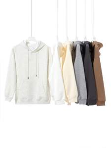 เสื้อฮู้ดขนแกะจิ้งจอก400สำหรับผู้ชายผ้าฝ้าย GSM ผสมสีเงิน - Product Image 4