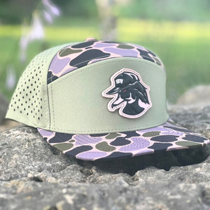 Gorras de Camuflaje de Algodón de 7 Paneles Personalizadas al por Mayor, Gorras de Camuflaje Estructuradas con Cierre a Presión, Gorras de Malla para Caza, Gorras Trucker para Exteriores con Logotipo Bordado Personalizado - Product Image 1