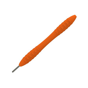 Miroir dentaire ergonomique en silicone orange avec manche, outil de diagnostic professionnel, tige de miroir dentaire, poignée confortable au toucher doux - Product Image 6