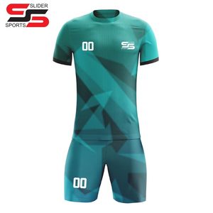 Uniformes de football pour adultes par sublimation personnalisés et bon marché 100% maillots de football en polyester ensembles de maillots de football respirants pour hommes - Product Image 1