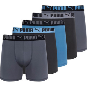 Boxer da Uomo Performance, Confezione da 5, Vita Media, Traspiranti, Logo Stampato in Vita, Lavabili in Lavatrice, XXL - Product Image 1