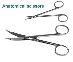 Tijeras de Disección de Acero Inoxidable de Doble Punta Ametrine Surgical AM-786 de 11cm/14cm, Rectas y Curvas, Juego de Instrumentos - Product Image 3