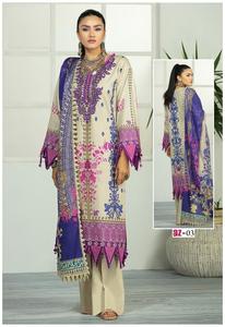 Nouveau costume pakistanais Heavy Brodé et soie visqueuse et designer dupatta set original lawn collection - Product Image 2
