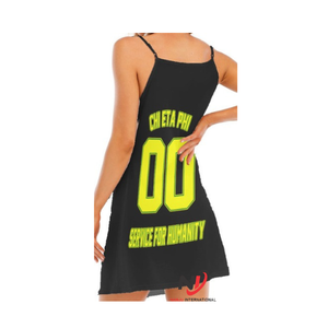 Camiseta sin Mangas Casual de Alta Calidad para Mujer, Chi Eta Phi, Personalizada con Logotipo Bordado en 3D, Cuello Jersey, Transpirable, con Botones - Product Image 6