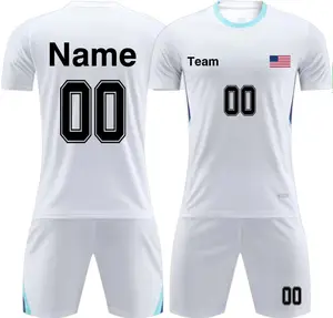 Customize Wholesales Personalized Soccer Wear OEM Jerseys for Men Women Kids Adult Training Soccer Uniform with Name Number Logo