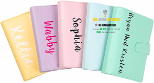 Agenda personnalisé avec étiquette en cuir, couverture rigide, calendrier, étui, sangle, reliure cousue, format A5/A6, cadeau personnalisé - Product Image 3