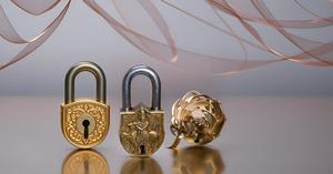 Krishan Golden Brass <b>Padlock</b> with Keys Functional Working Zinc Alloy Made Lock - Product Image 3