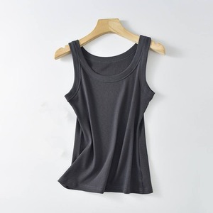Camiseta Deportiva sin Mangas para Mujer, Hecha de Tejido de Punto 100% Algodón, Ligera y Absorbente de Humedad, para Entrenamientos y Yoga - Product Image 1