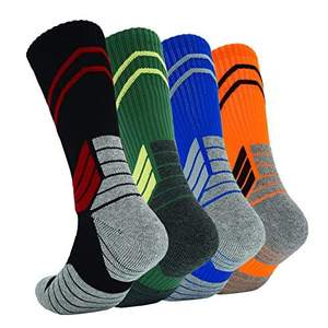 ถุงเท้าเล่นกีฬาบาสเก็ตบอลเล่นฟุตบอลพร้อมเบาะผ้าฝ้ายยืดหยุ่นระบายอากาศได้ดี - Product Image 3