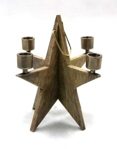 Support de l'Avent en Fer Design Unique avec Aimant Noir Mat PC pour la Fête de Noël Éclairage Décoration Bougeoir Fait Main - Product Image 4