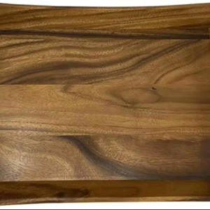 European Style <b>Square</b> Curved <b>Edges</b> Plywood Wooden Tray Easy Hand Grip Kitchen Item Hot Selling Food Serving Platter - Product Image 3