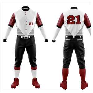 OEM Wholesale Custom High Quality Breathable Quick Dry Men's Adult Baseball Uniform <b>Sets</b> Custom Logo Printing Heat-Transfer - Product Image 5