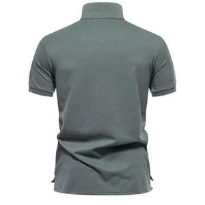 Haute qualité professionnel hommes pour polos respirant Sublimation tenue décontracté nouveau Style solide motif sur mesure en vente - Product Image 4