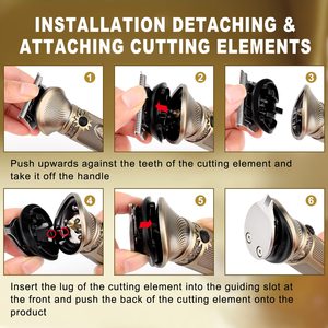 Tondeuse à cheveux sans fil professionnelle 6 en 1 pour hommes, kit de toilettage multi-usages alimenté par USB pour le nez et la barbe - Product Image 5