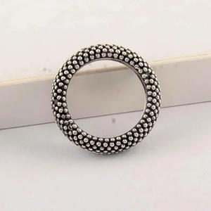 Anillo ajustable de plata oxidada para el pulgar, banda de boda hecha a mano, joyería para él, su banda lisa apilable, símbolo cristiano, venta al por mayor - Product Image 2