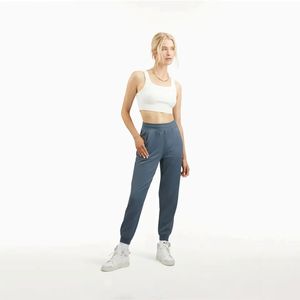 Pantalones Deportivos de Moda para Mujer, Diseño Personalizado OEM, Pantalones Deportivos Urbanos para Mujer, Pantalones de Forro Polar Ajustados con Bolsillos Laterales, Cintura Elástica con Logotipo - Product Image 2