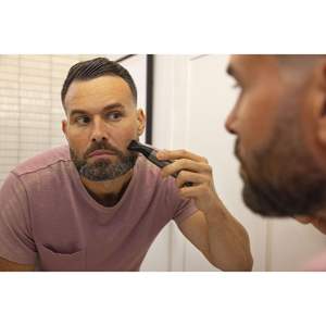 Tondeuse portable sans fil double face humide et sèche tout-en-un à lame unique pour le corps, le visage, les oreilles et les poils du nez, en plastique - Product Image 6