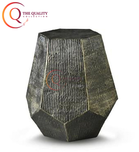 โต๊ะข้างแบบวินเทจสำหรับห้องนอนโต๊ะกาแฟวัสดุอลูมิเนียมปรับขนาดได้สไตล์วินเทจดีไซน์แฟนซี - Product Image 1