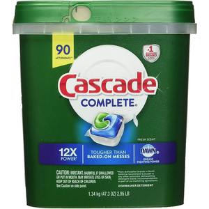 Cascade Complete Action Pacs Cápsulas de detergente en forma de gel de 90 unidades - Product Image 4