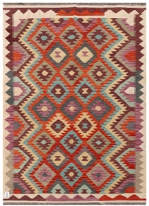 Alfombra Kazak anudada a mano afgana alta Vintage personalizable patrón abstracto moderno Kilim de algodón para juegos de alfombras de dormitorio - Product Image 3