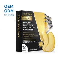 OEM ODM 24K Gold Collagène Hydrogel Crystal Eye Cream Bio Hydratant Anti-âge Sous Patch pour les yeux Soins de la peau Sommeil Masque pour les yeux