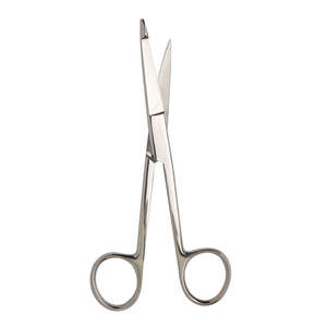 Ciseaux à pansements en acier, manuels, certifiés CE, tailles 5,5 pouces et 8 pouces, droits/courbes, porte-aiguilles chirurgical réutilisable médical - Product Image 1