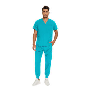 ชุดยูนิฟอร์มโรงพยาบาลสีเทาสำหรับผู้หญิง ชุดพยาบาลและชุดทำงานสำหรับคุณแม่ตั้งครรภ์ ผลิตจากผ้าสแปนเด็กซ์ - Product Image 3