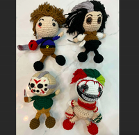 Mignon Halloween Crochet Amigurumi Poupées Porte-clés pour Cadeaux de Vacances