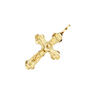 Crucifijo de Jesús Cristiano Religioso de Oro de 14k en Oferta, Colgante de Cruz, Joyería Clásica y Elegante, Personalizable y Certificada - Product Image 2