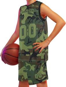 Uniformes de basket-ball réversibles pour jeunes, faible MOQ, maillots d'équipe personnalisés, vente en gros, vêtements de sport d'entraînement, uniforme de basket-ball - Product Image 5